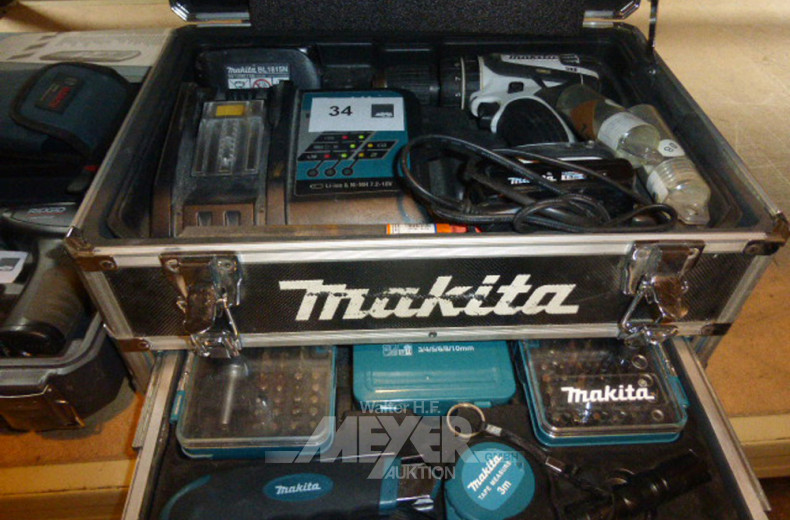 Akku-Bohrschrauber MAKITA Lithium Ion,