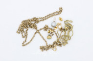 kl. Posten Bruchgold, Ohrschmuck,