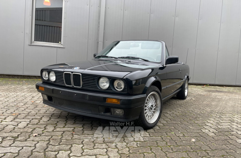 BMW 318i E30, Cabrio, schwarz