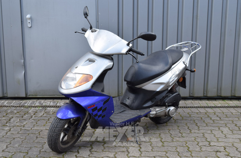 Motorroller DAELIM SE 1, silber-blau