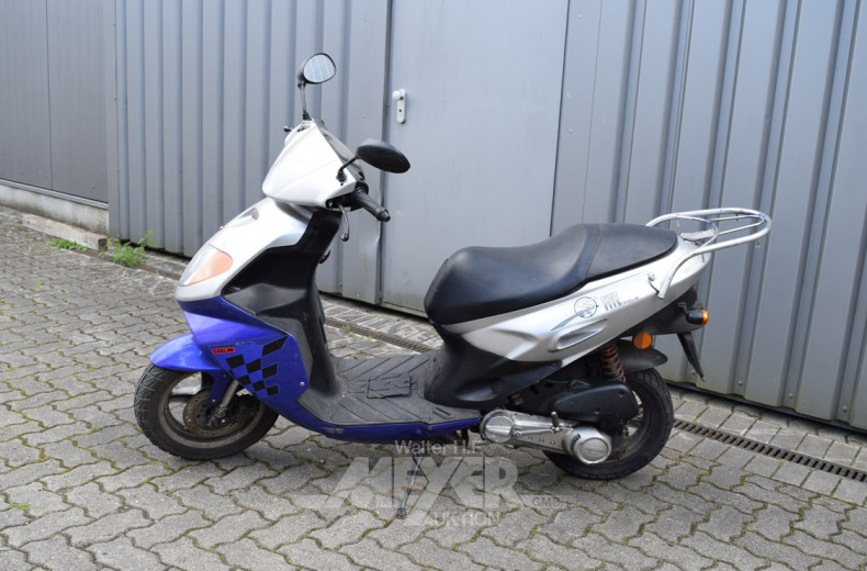 Motorroller DAELIM SE 1, silber-blau