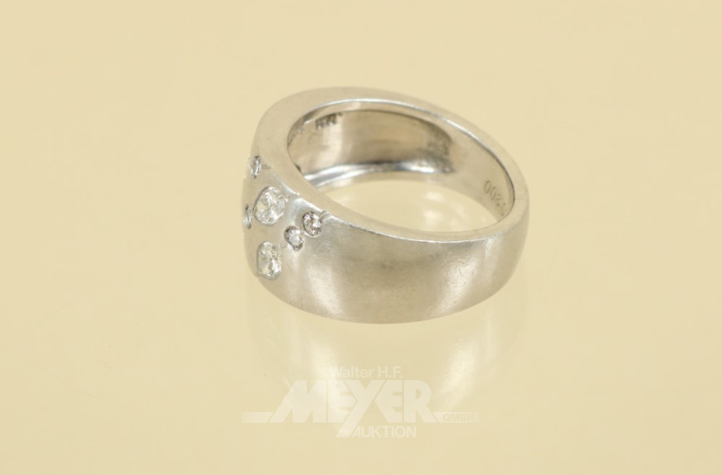 breiter Ring, 950er Platin,