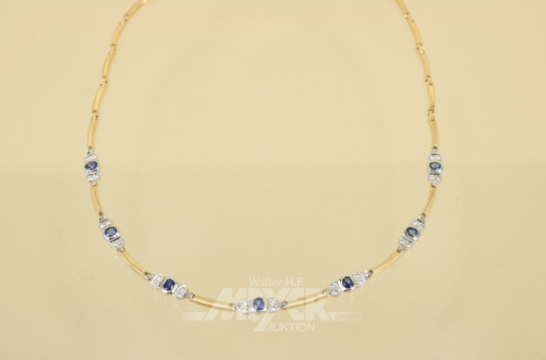 Collier, 585er GG, ca. 20 g.