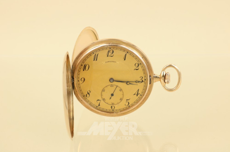 flache Sprungdeckel-Taschenuhr LONGINES,