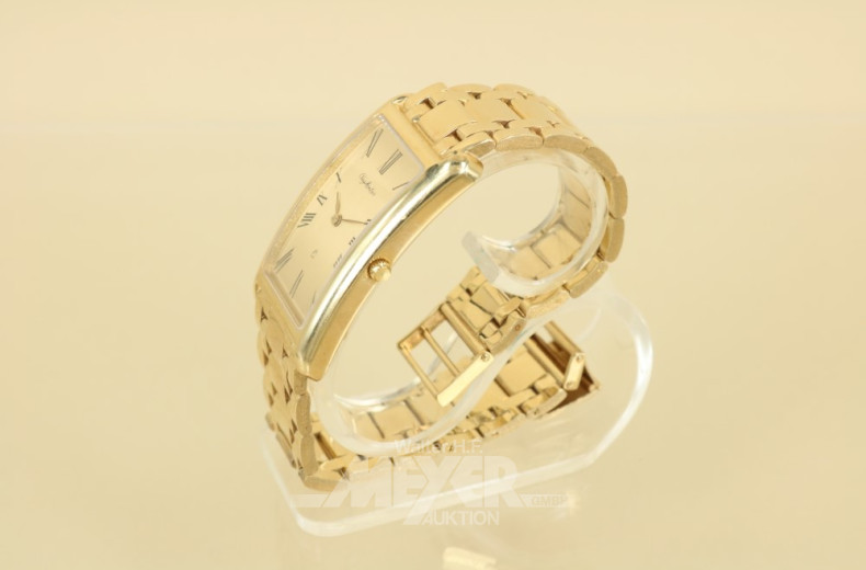 Herrenarmbanduhr CLAY MONTIER, 585er GG,