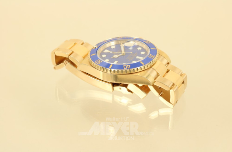 Herrenarmbanduhr ROLEX, 750er GG,