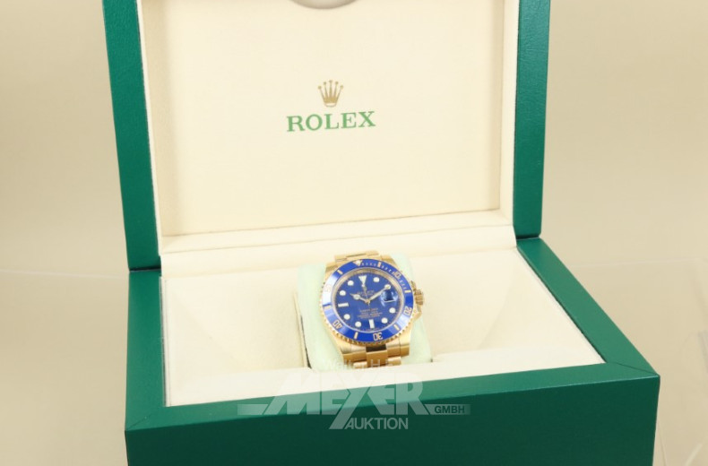 Herrenarmbanduhr ROLEX, 750er GG,