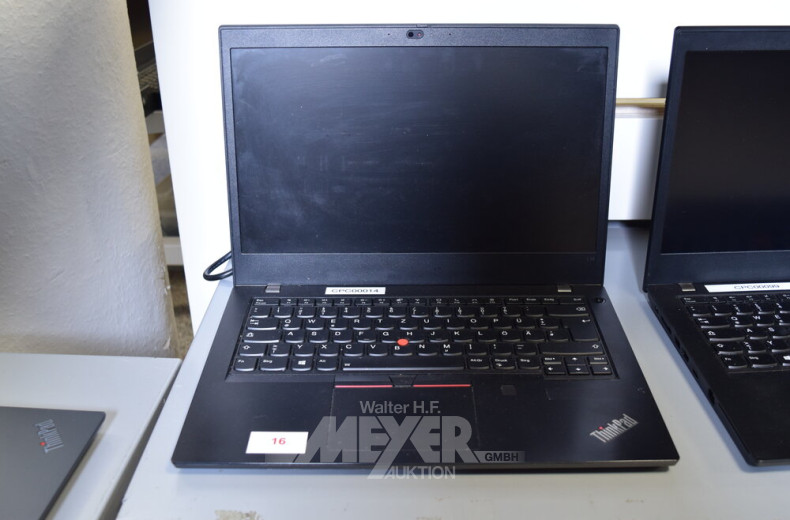 Laptop LENOVO ThinkPad L14 G1, schwarz