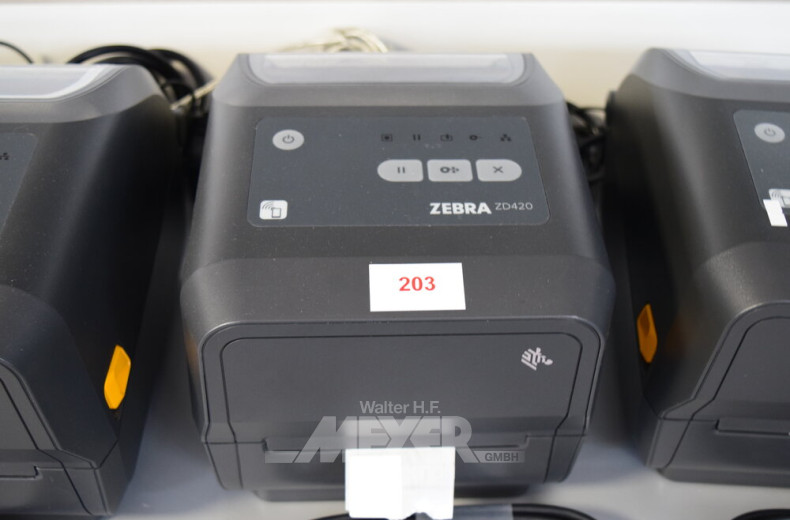 Labeldrucker ZEBRA, grau