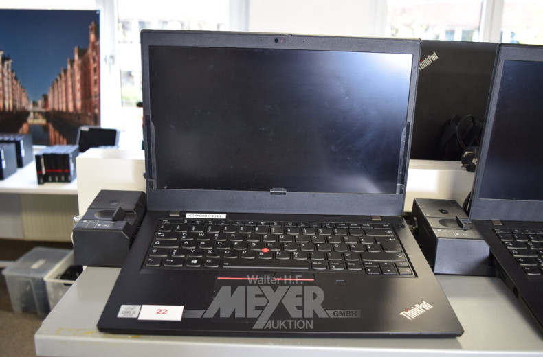 Laptop LENOVO ThinkPad L14 G1, schwarz