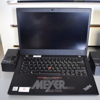 Laptop LENOVO ThinkPad L14 G1, schwarz