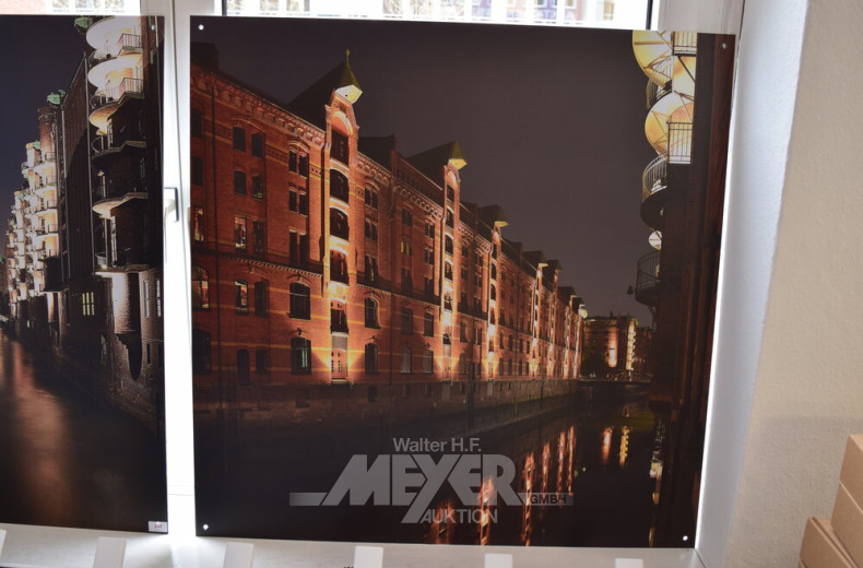 Triptyhon-Bild ''Hambuerger Speicherstadt