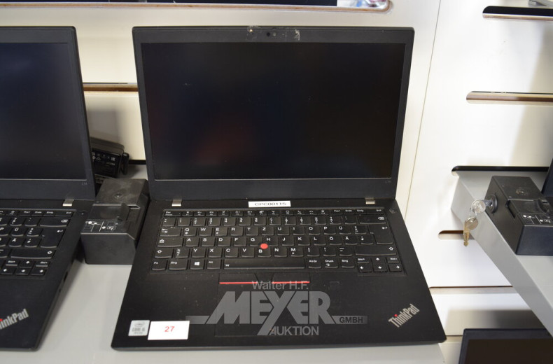 Laptop LENOVO ThinkPad L14 G1, schwarz