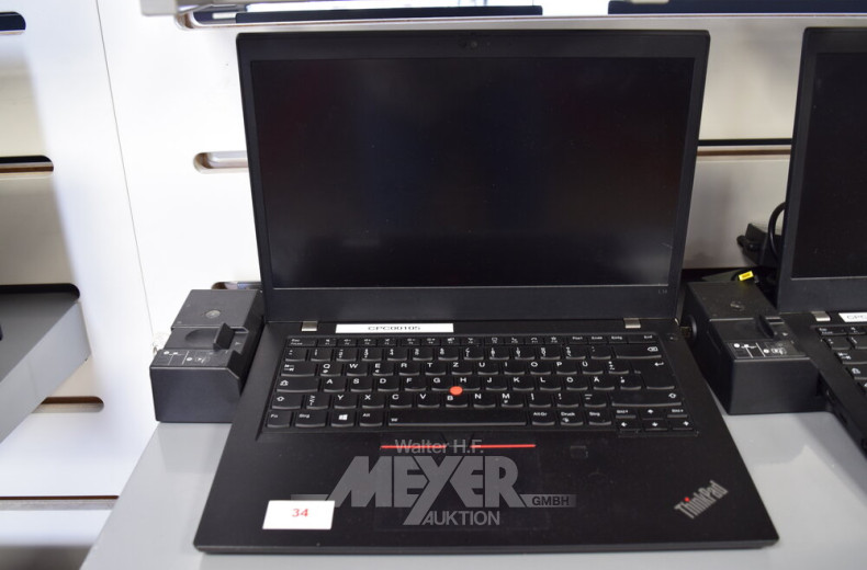 Laptop LENOVO ThinkPad L14 G1, schwarz