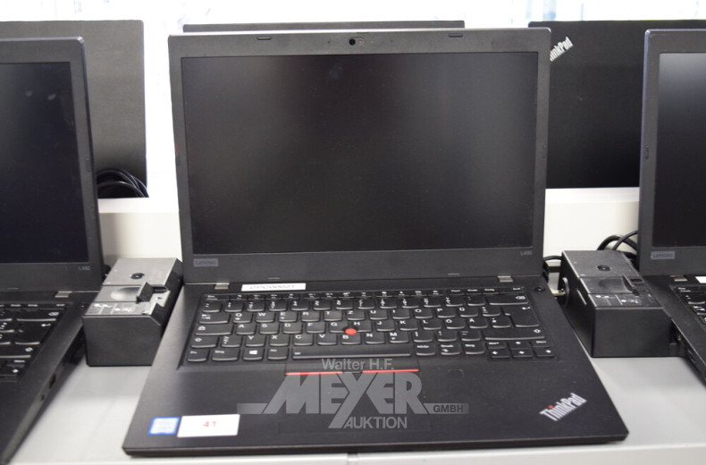 Laptop LENOVO ThinkPad L490, schwarz