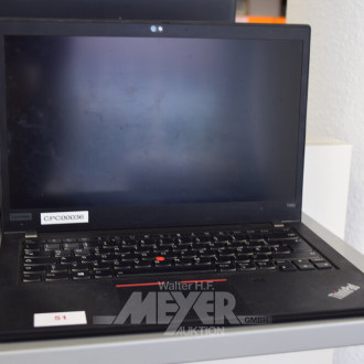 Laptop LENOVO ThinkPad T490, schwarz