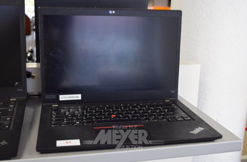 Laptop LENOVO ThinkPad T490, schwarz