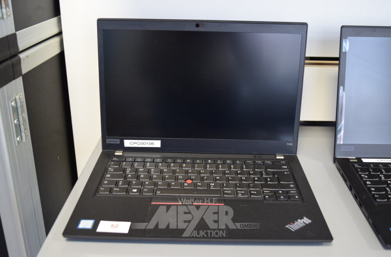 Laptop LENOVO ThinkPad T490, schwarz