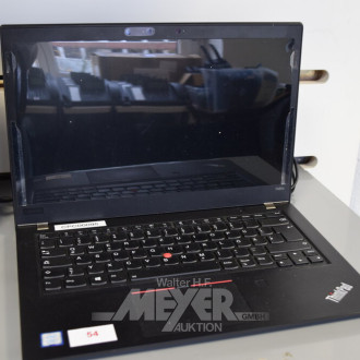 Laptop LENOVO ThinkPad T480s, schwarz