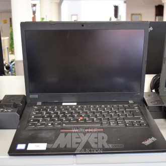 Laptop LENOVO ThinkPad L490, schwarz