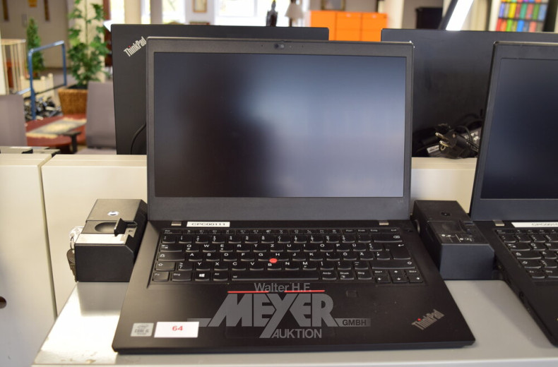 Laptop LENOVO ThinkPad L14 G1, schwarz