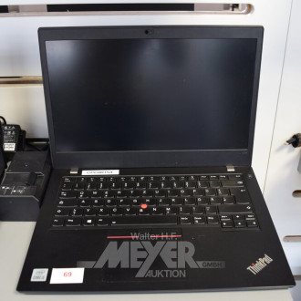 Laptop LENOVO ThinkPad L14 G1, schwarz