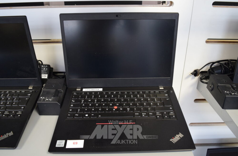 Laptop LENOVO ThinkPad L14 G1, schwarz