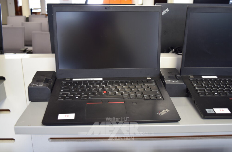 Laptop LENOVO ThinkPad L14 G1, schwarz