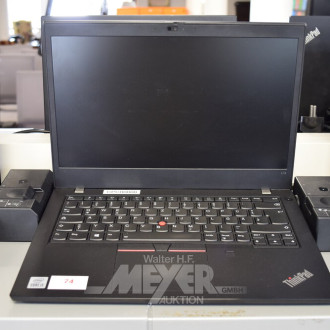 Laptop LENOVO ThinkPad L14 G1, schwarz