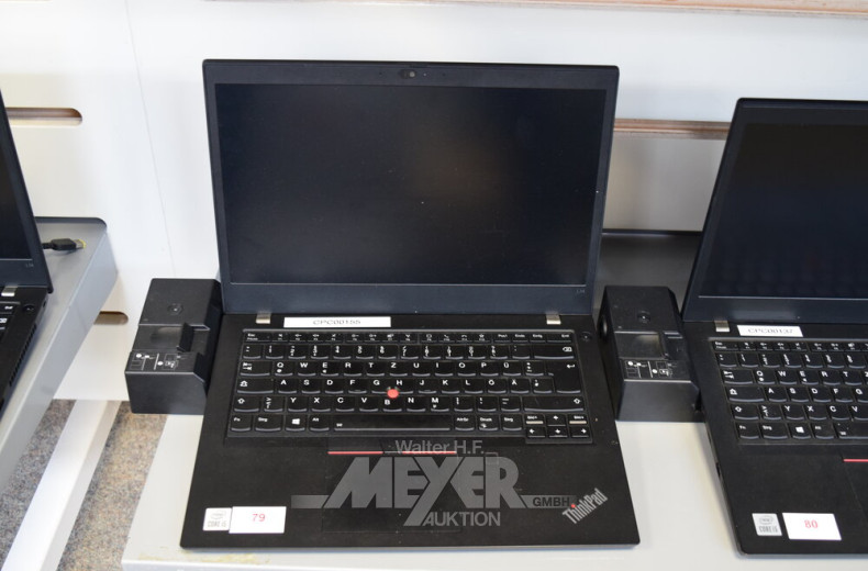 Laptop LENOVO ThinkPad L14 G1, schwarz