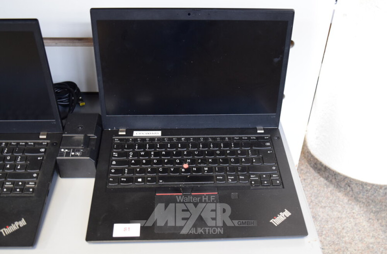 Laptop LENOVO ThinkPad L14 G1, schwarz