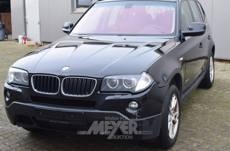 BMW X3 20d xDrive, schwarz