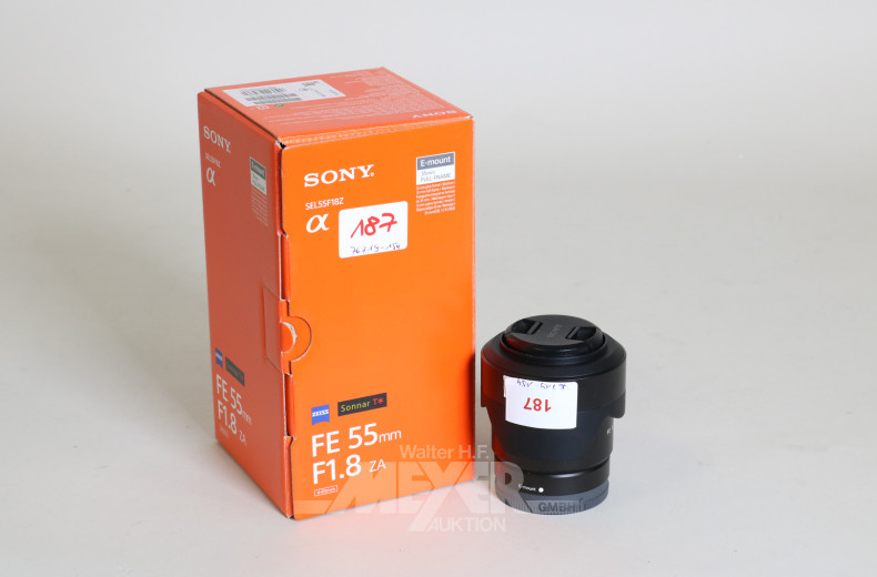 Objektiv SONY 55 mm Zeiss Sonnar T