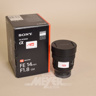 Objektiv SONY 14 mm G Master