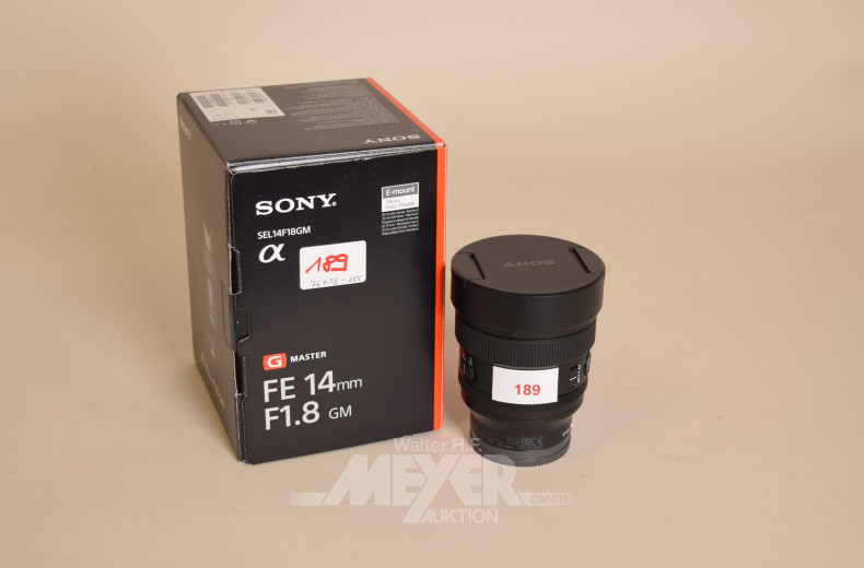 Objektiv SONY 14 mm G Master