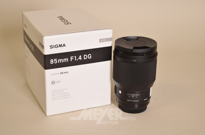 Objektiv SIGMA 85 mm für Canon