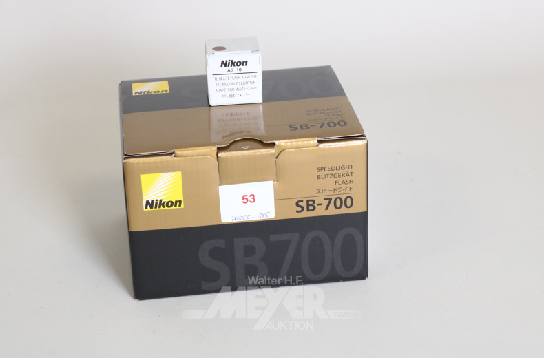 Blitzgerät und Multiflashadapter NIKON