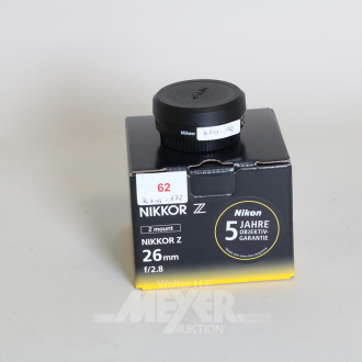 Objektiv NIKON 26 mm Z Mount