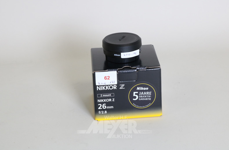 Objektiv NIKON 26 mm Z Mount