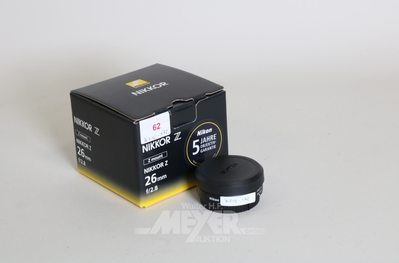 Objektiv NIKON 26 mm Z Mount