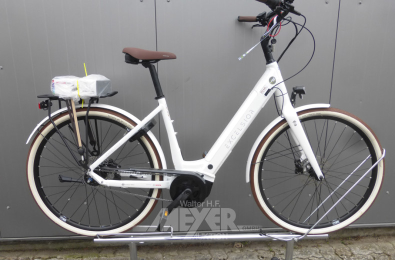 E-Bike, perlmut-weiß