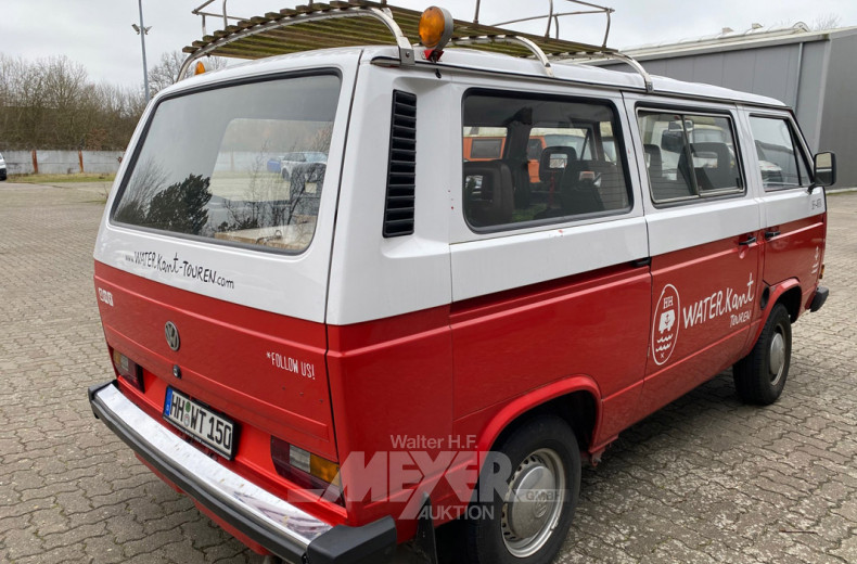 VOLKSWAGEN T3 Multivan, weiß/rot