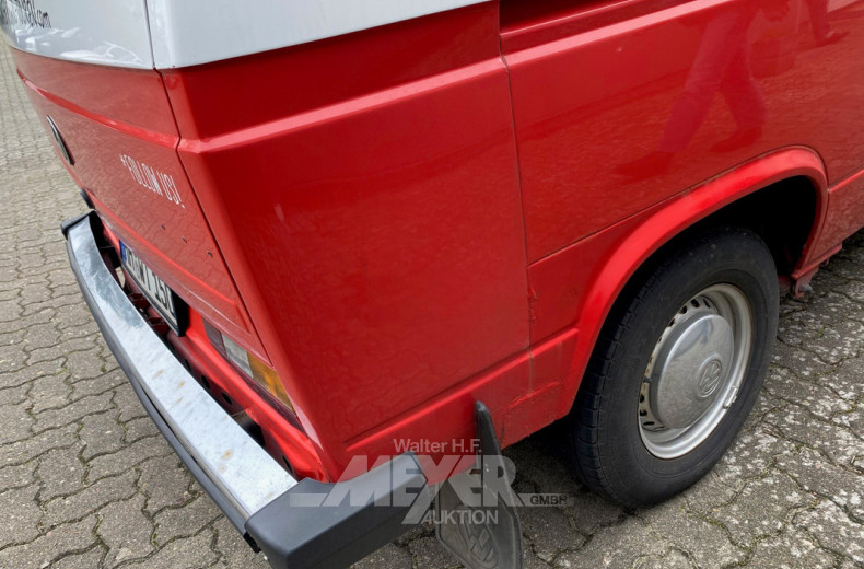 VOLKSWAGEN T3 Multivan, weiß/rot