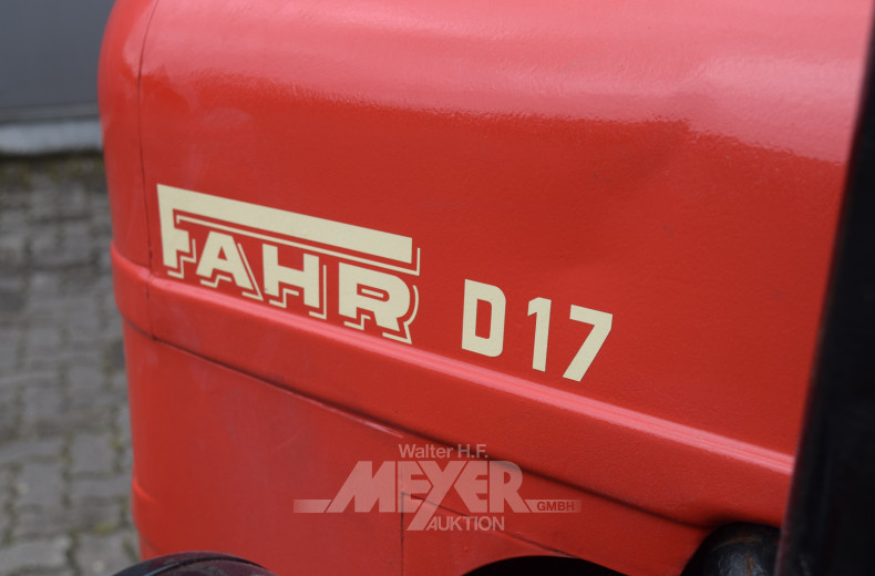 FAHR D 17H, Trecker/Schlepper Oldtimer