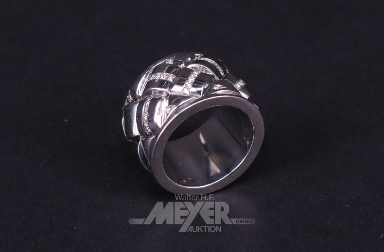 Ring, unisex, 750er WG, ca. 32 g.