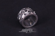 Ring, unisex, 750er WG, ca. 32 g.