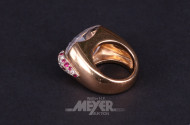 schwerer Ring, 750er RG, ca. 31 g.,