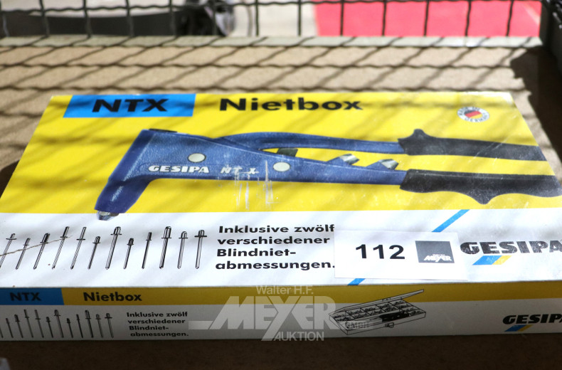 Nietbox inkl. 12 versch.