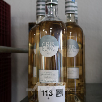 7 Flaschen Weißwein ''Gris Blanc'', 2022