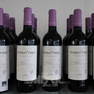 15 Flaschen Rotwein ''Pueblo Viejo'',